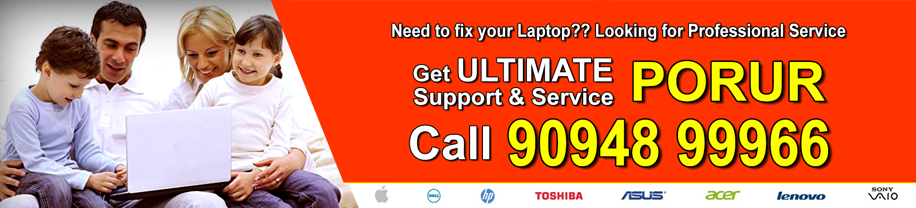 Laptop service  Center in Porur 